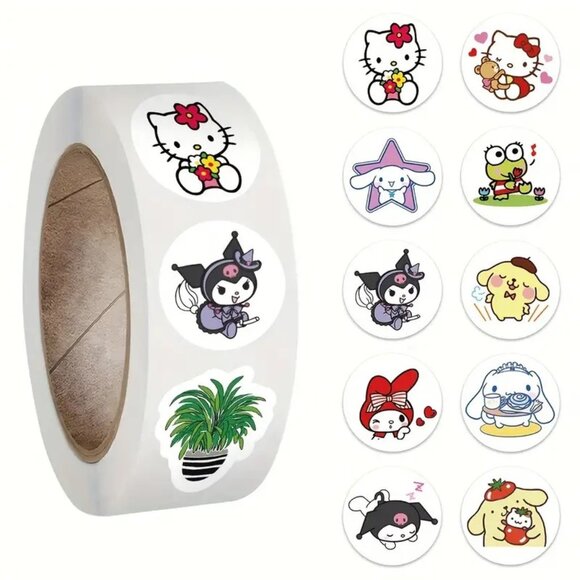 500 Hello Kitty Sanrio Stickers 500 Love Friends Emoji School Kids Emo laptop - Picture 1 of 3